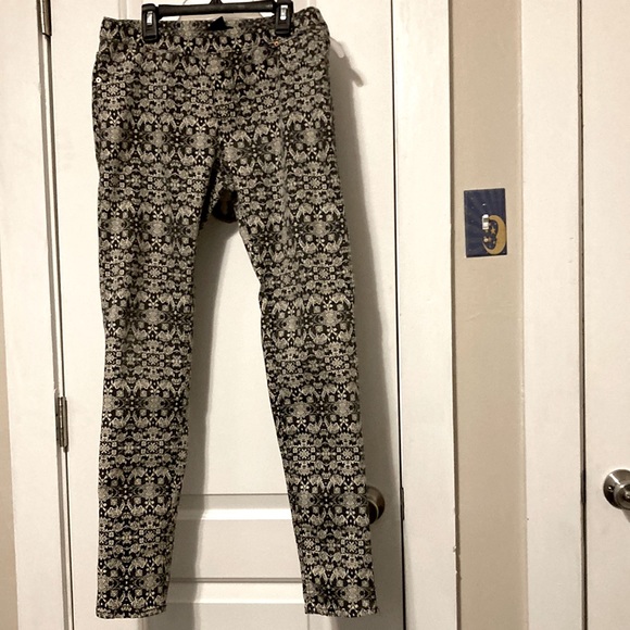 H & M floral jean leggings - Picture 1 of 3